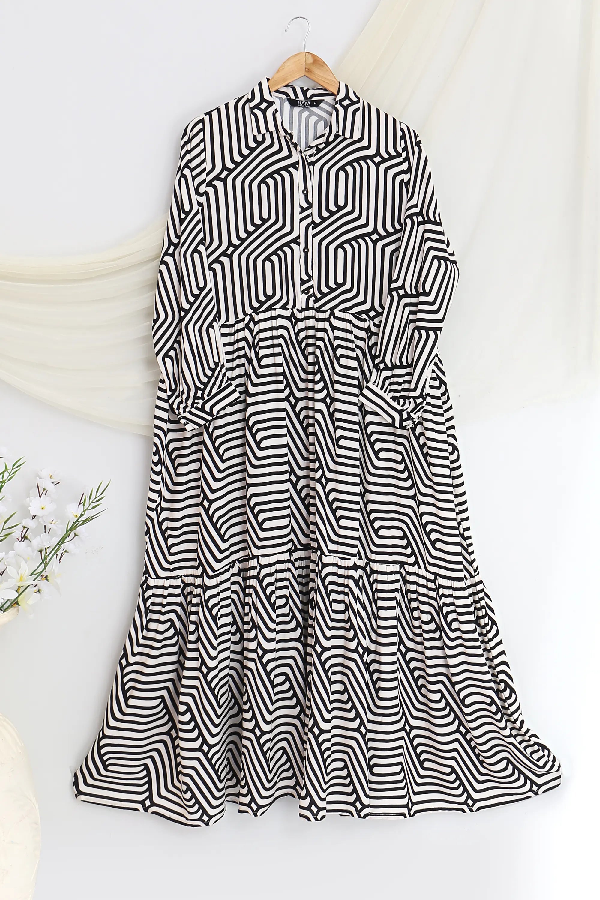 VISCOSE LONG DRESS