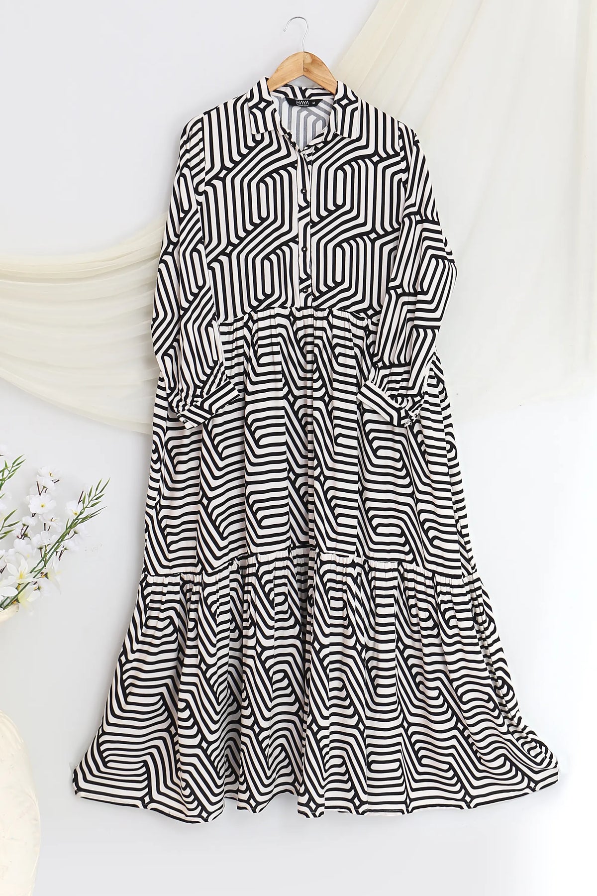 VISCOSE LONG DRESS