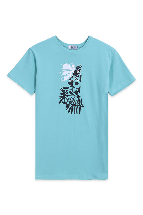 Men Graphic T-Shirt MT24#38 - Teal