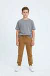 Boys Branded Fleece Trouser - Camel