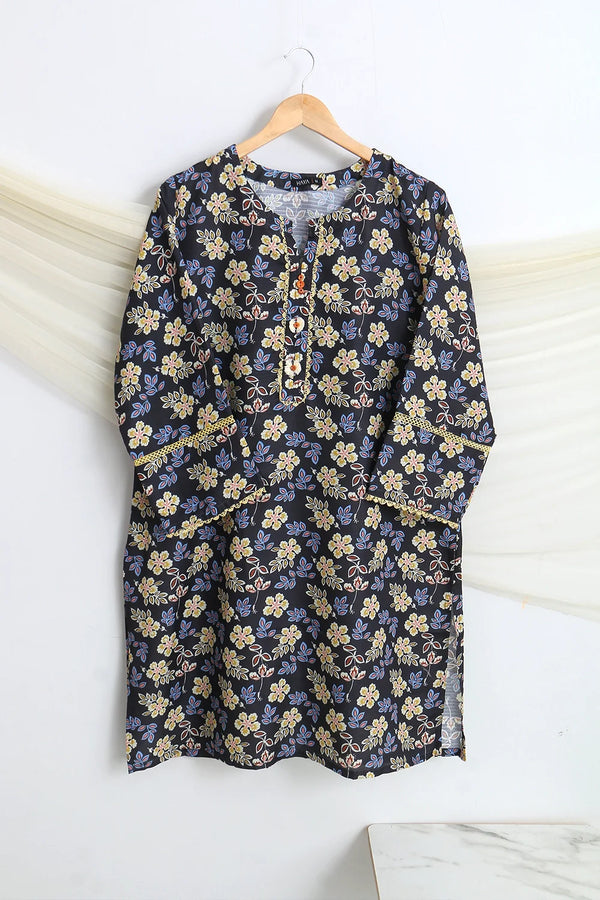 PRINTED SLUB SHIRT