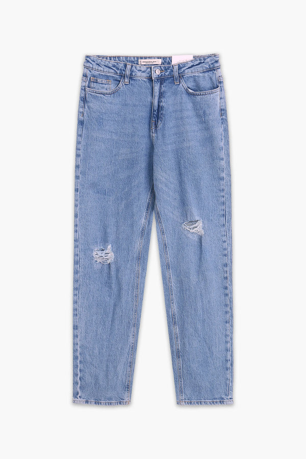 Women's Premium Denim Pant - Blue