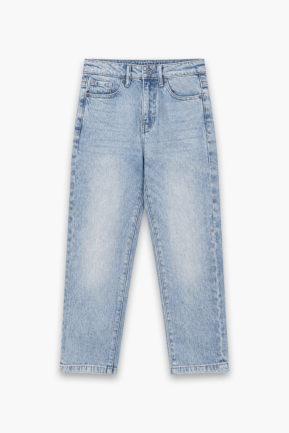 Boy Branded Straight fit Denim Pant - L/Blue