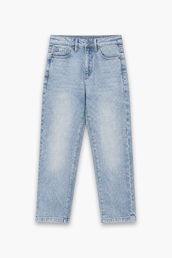 Boy Branded Straight fit Denim Pant - L/Blue