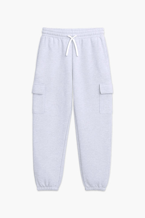 Men Branded Cargo Trouser - Heather Grey