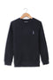 Boy Sweat Shirt Double Pique - Black