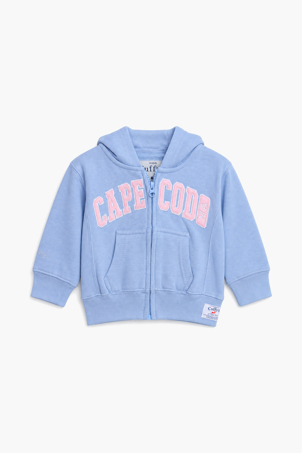 Girls Branded Fleece Graphic Hoodie Zipper - Purple