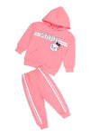 Girls Graphic 2-Piece Suit 12455 - Pink
