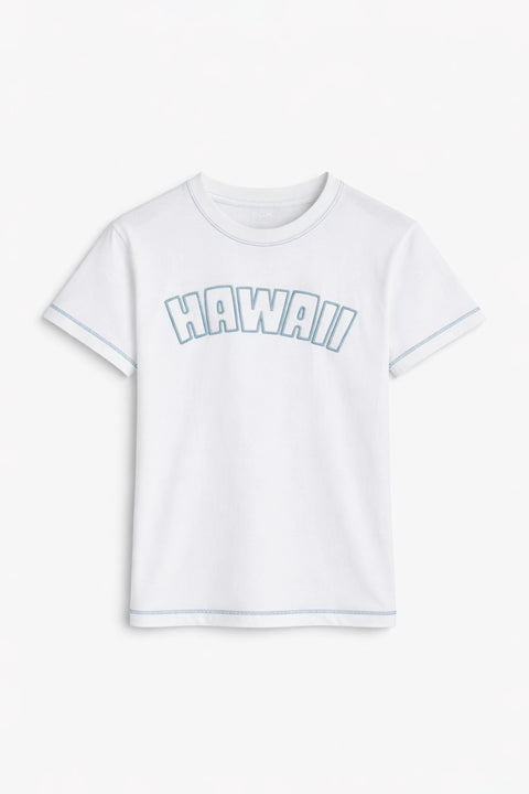 Boys Branded Graphic T-Shirt - White