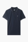 Men Branded Tipping Polo - Malaysian Black