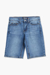 Boys Branded Denim Short - M/Blue