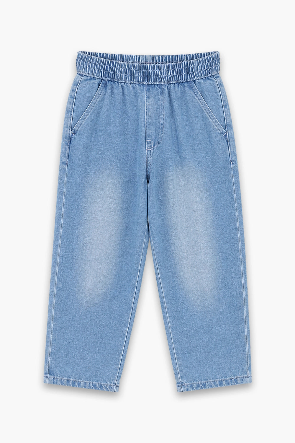 Boy Branded Straight fit Denim Pant - L/BLUE