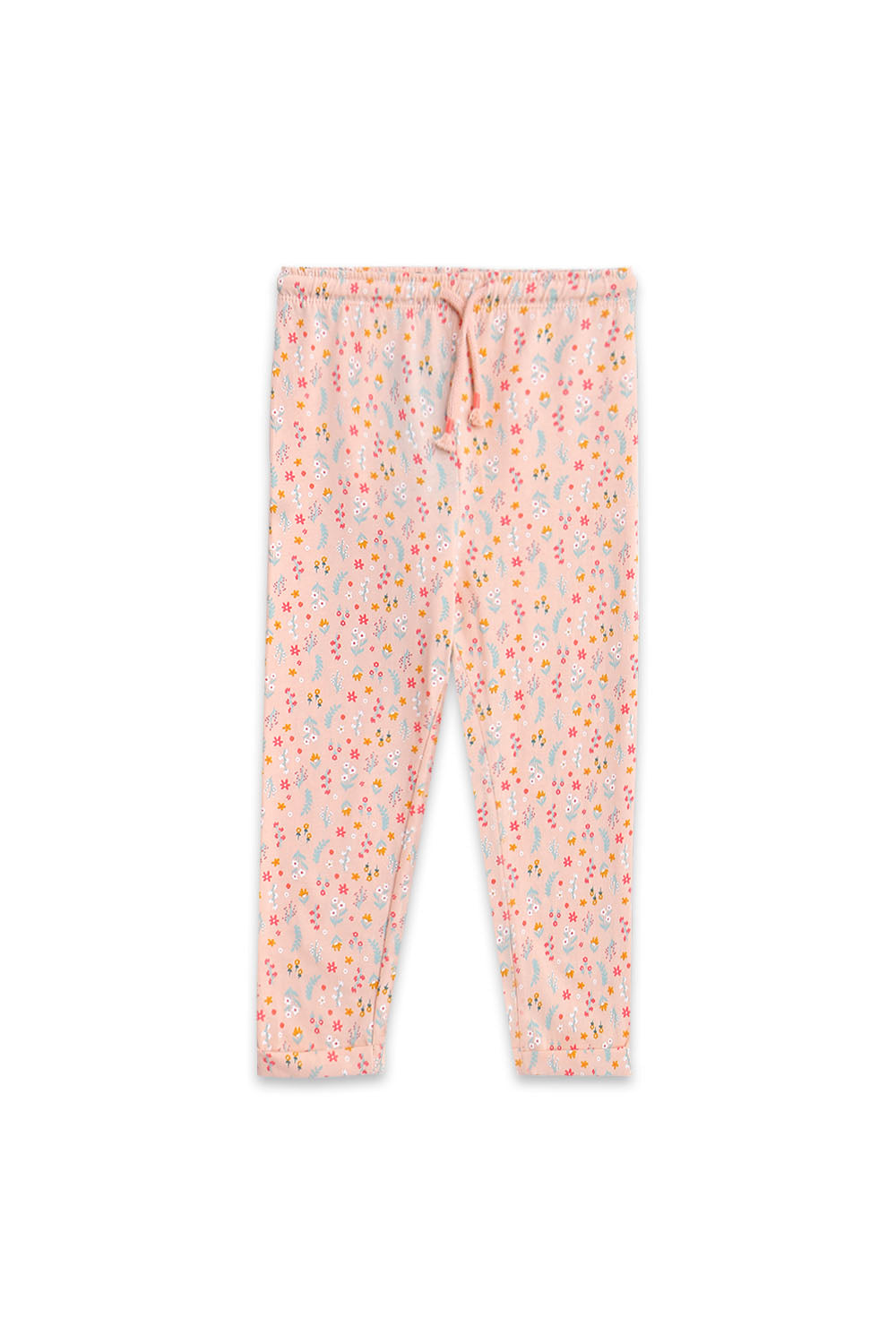 Girls Branded Graphic Pajama - Peach