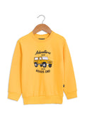 Boys Graphic V-Notch Sweatshirt BS-32- Yellow