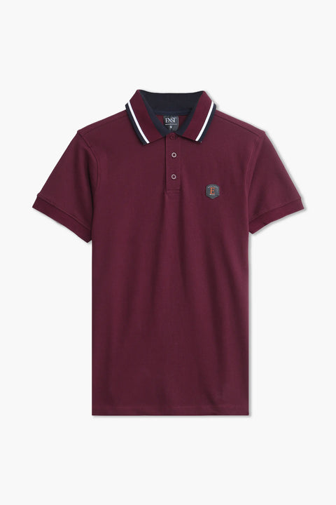 Jacquard Collar Polo