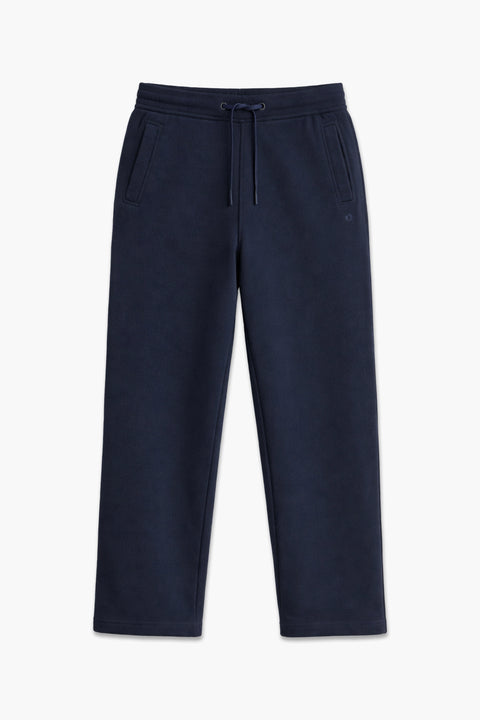 Men Branded Terry Pajama - Navy