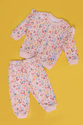 Girls Graphic 2-Piece Suit 1139A -Pink