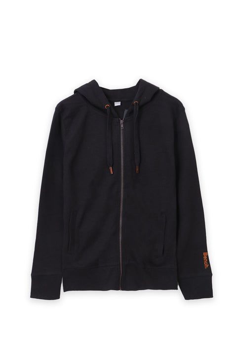 Women Hoodie Zipper (Brand: Bench) - Black