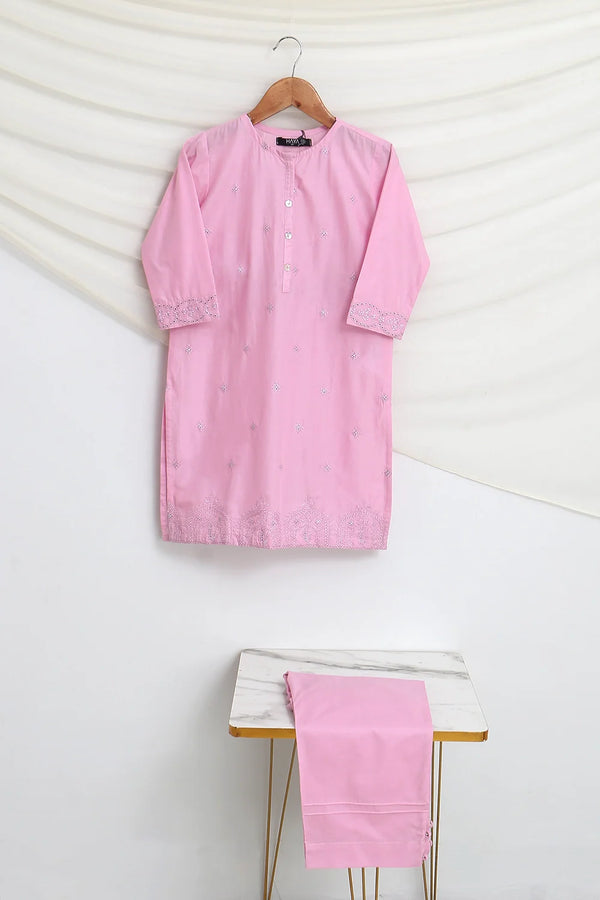 2 PIECE EMB LAWN SUIT