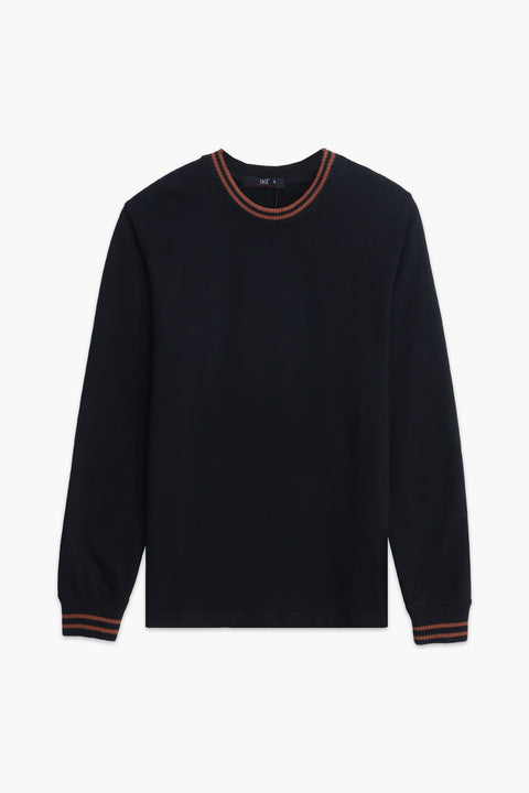 Tipping Collar Sweatshirt