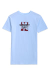 Men Embellish T-Shirt MT24#05 - L/Blue