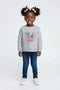 Girls Branded Graphic Sweatshirt - Heather Grey