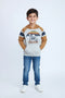 Boys Branded Pullover Hoodie - Heather Grey