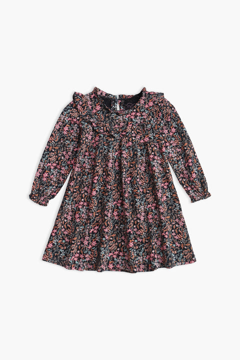 Girl Branded Graphic Frock - Multi