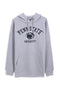 Men Branded Printed Fleece Hoodie - Heather Grey