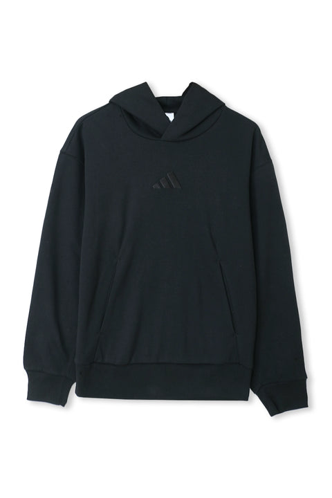 Men Branded Pull Over Hoodie - Black