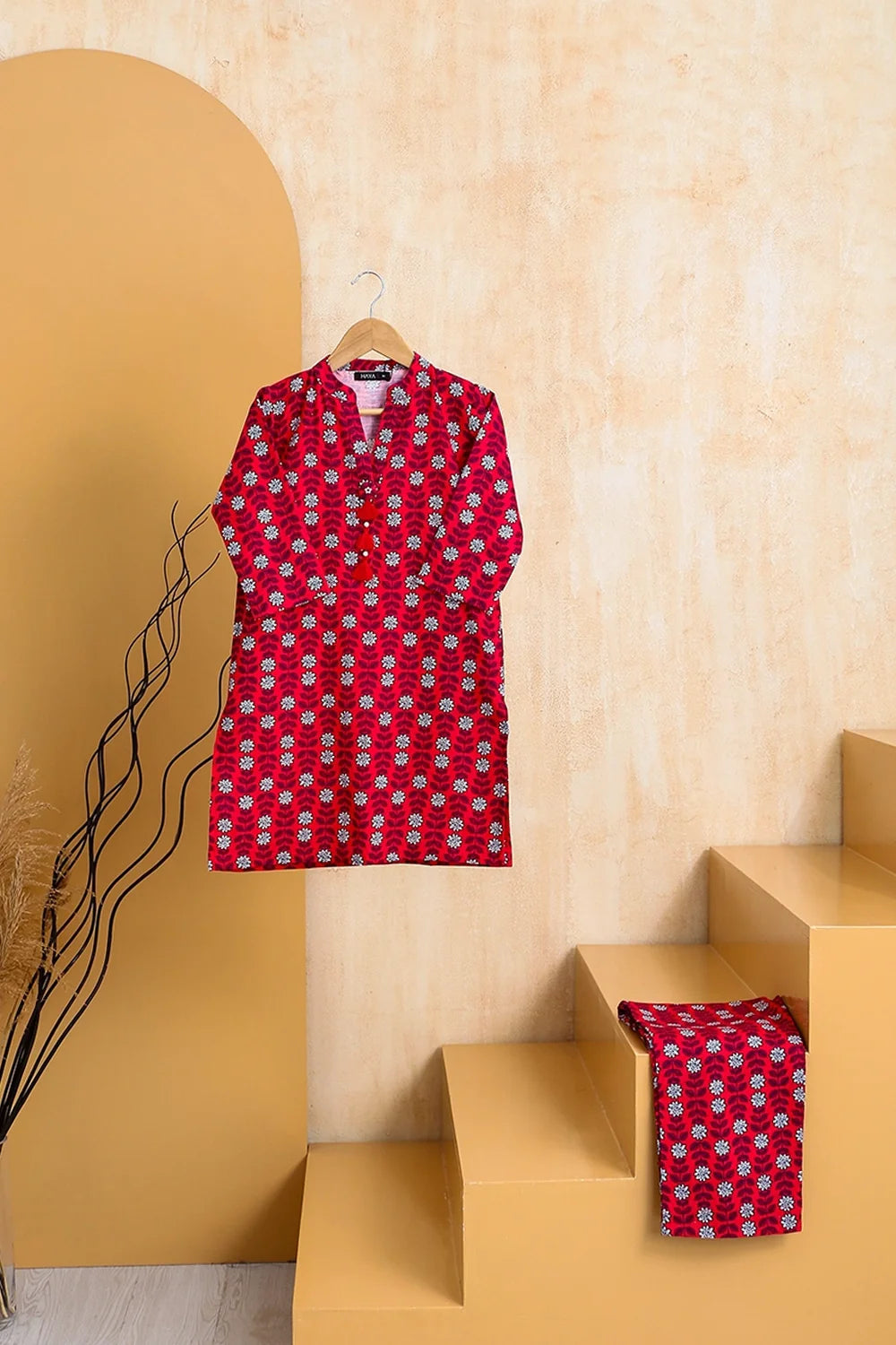 2 PIECE PRINTED KHADDAR SUIT