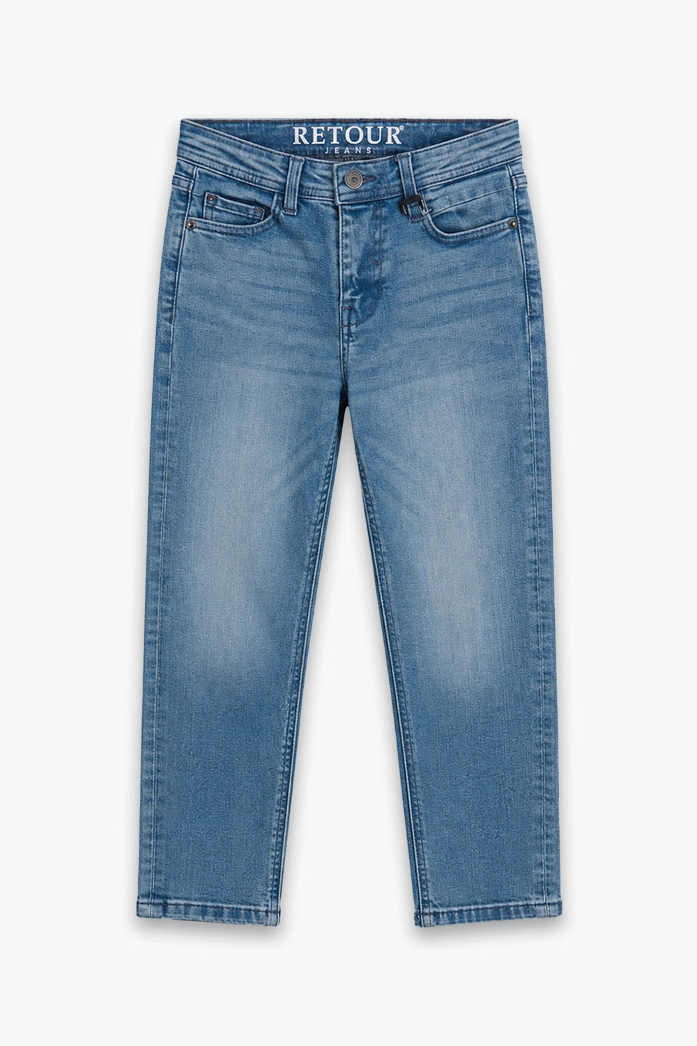 Boy Branded Straight fit Denim Pant - M/BLUE
