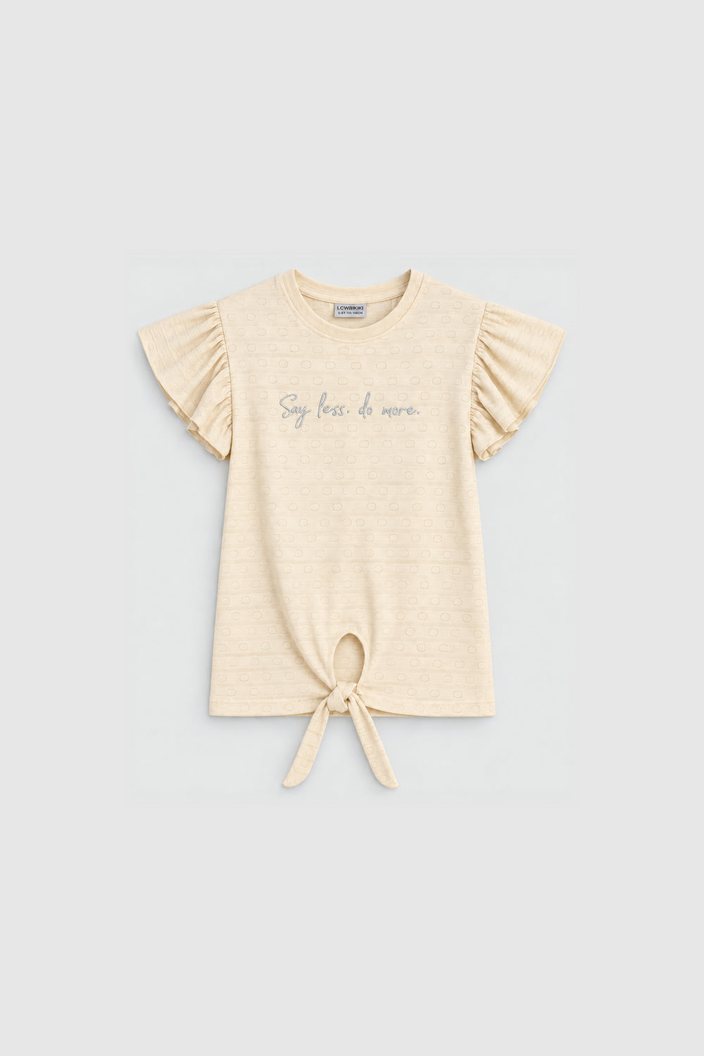 Girls Graphic T-Shirt - Beige