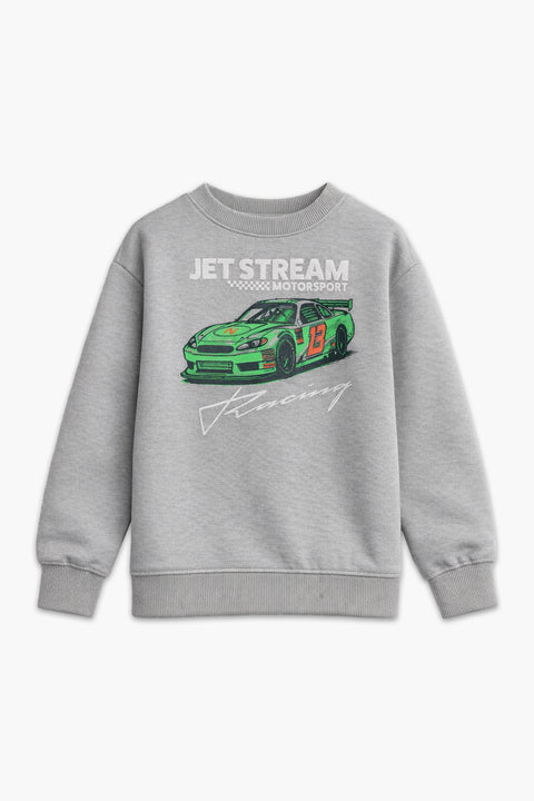Boys Branded Graphic Sweatshirt - Grey