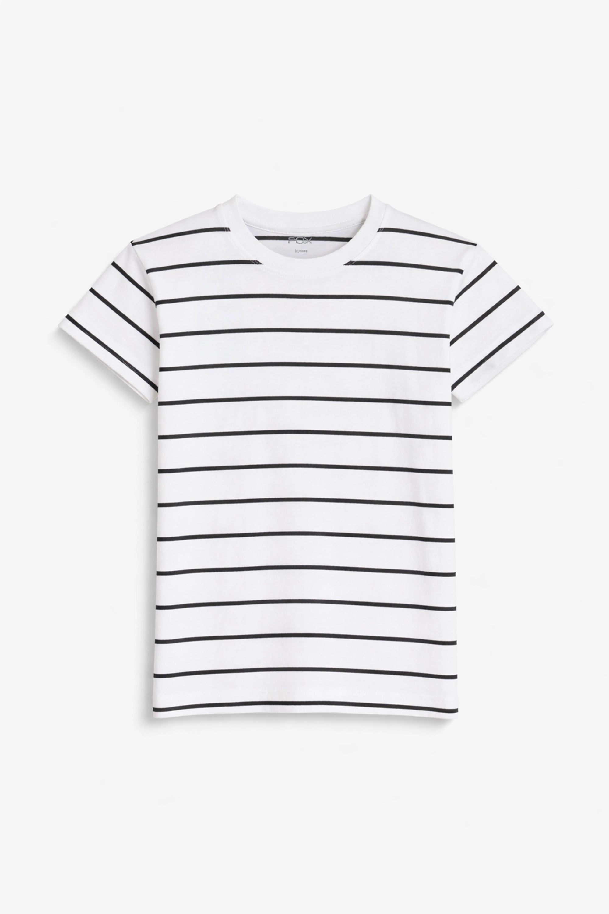 Boys Branded Stripes T-Shirt - White