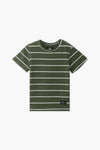 Boys Branded Linings T-Shirt - Army Green