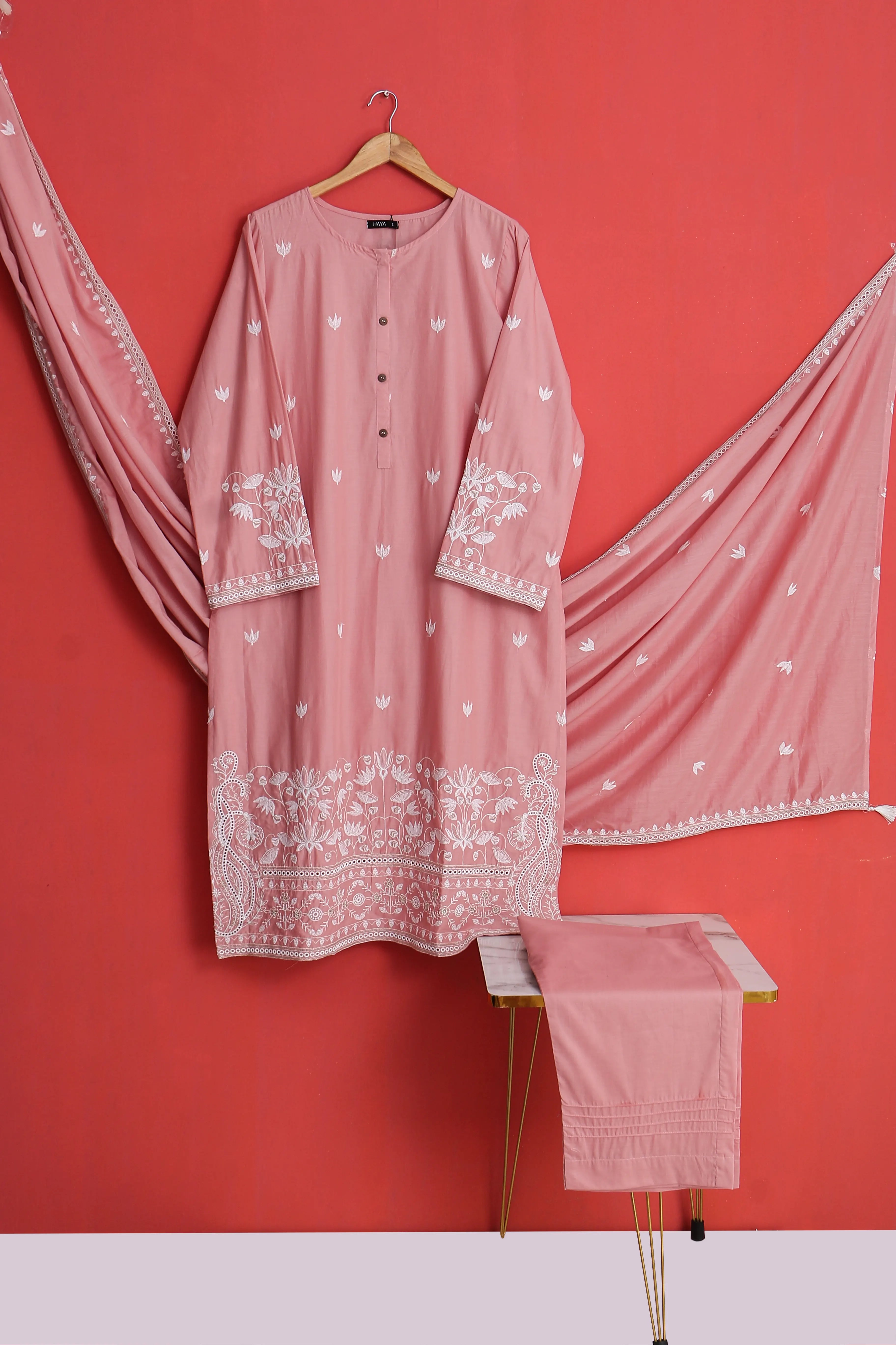 3 PIECE LAWN EMB SUITS