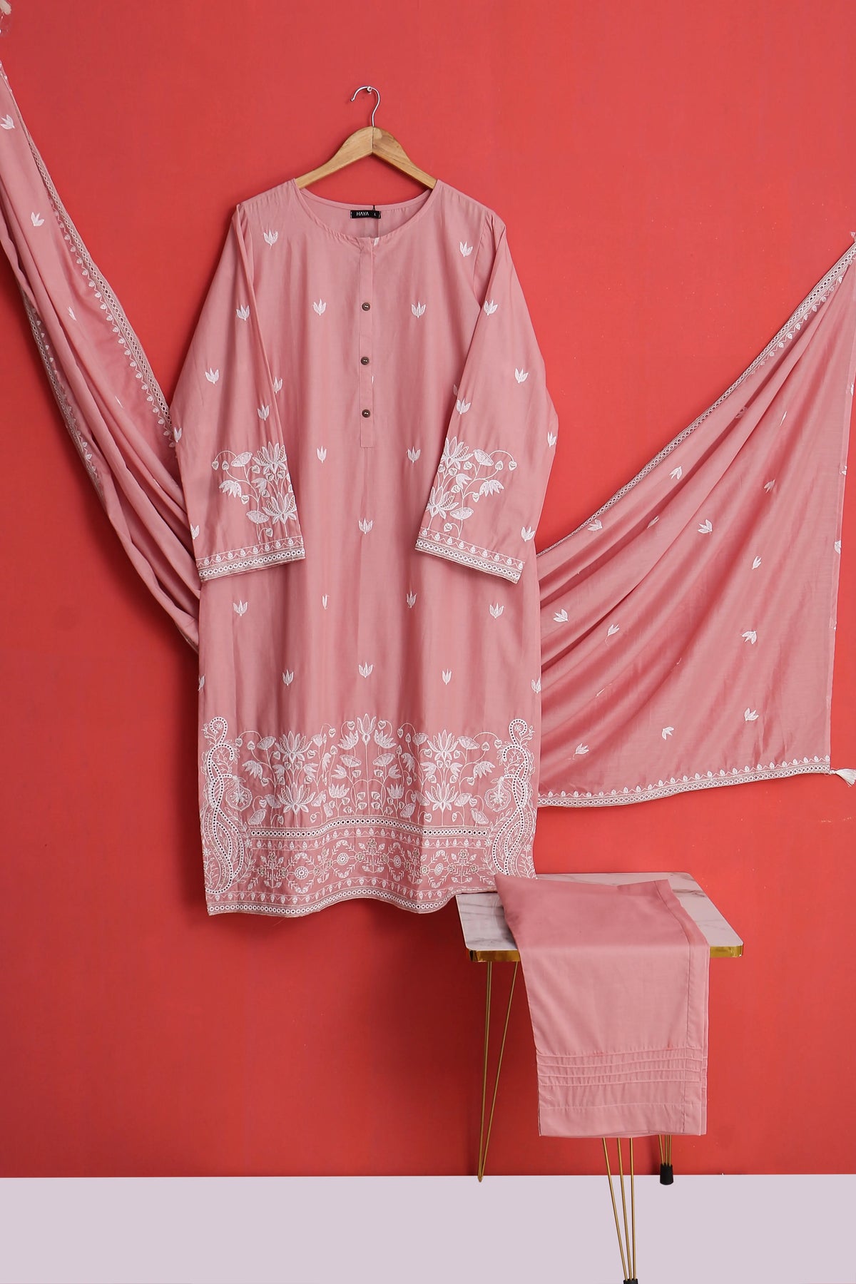 3 PIECE LAWN EMB SUITS