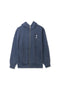 Boys Branded Zipper Hoodie - Navy