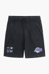 Men Branded Graphic Short - Blasted Black