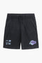 Men Branded Graphic Short - Blasted Black