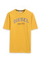 Men Branded Embroidered Tee - Mustard