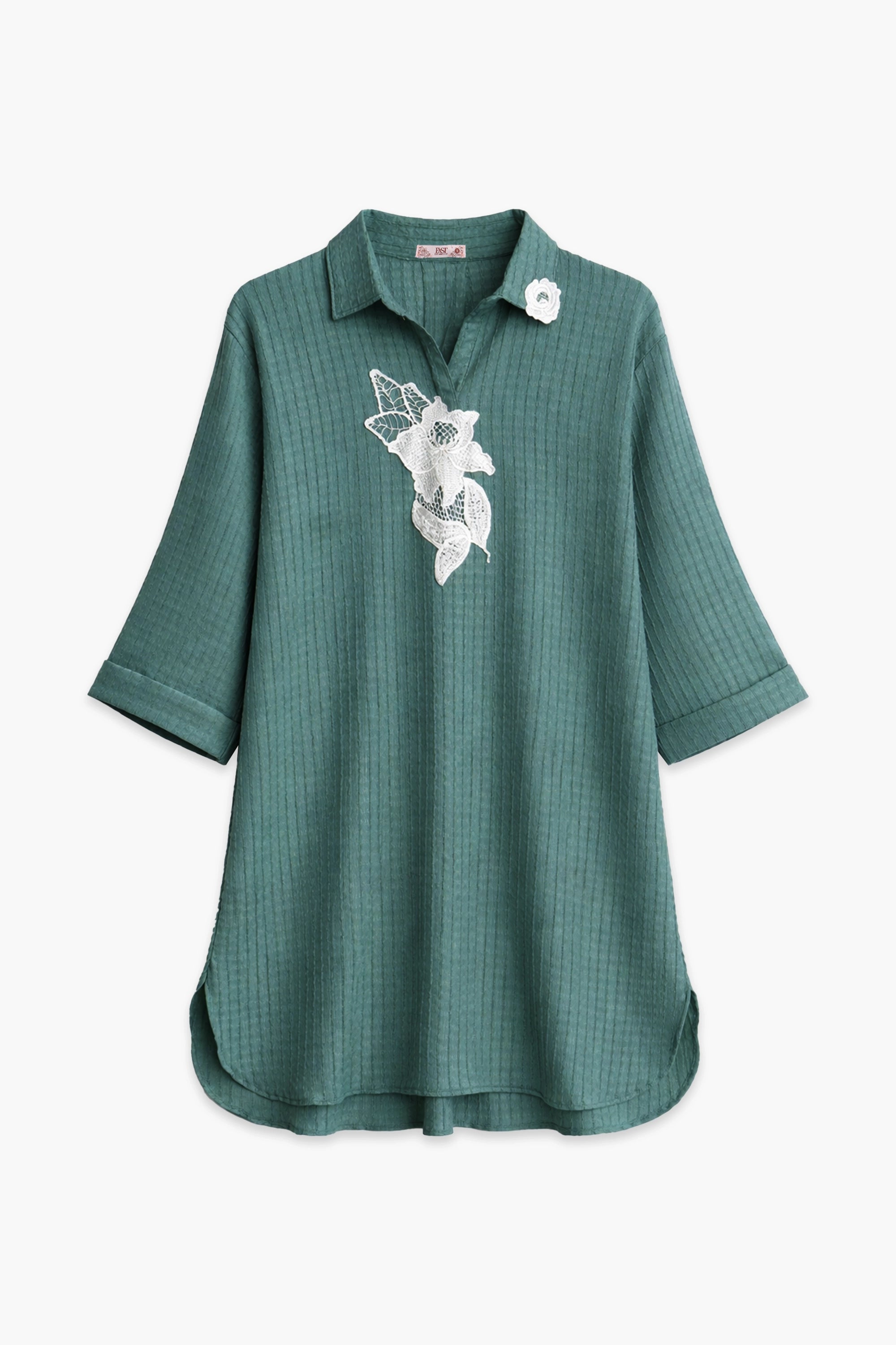EMB CRINKLE SUIT