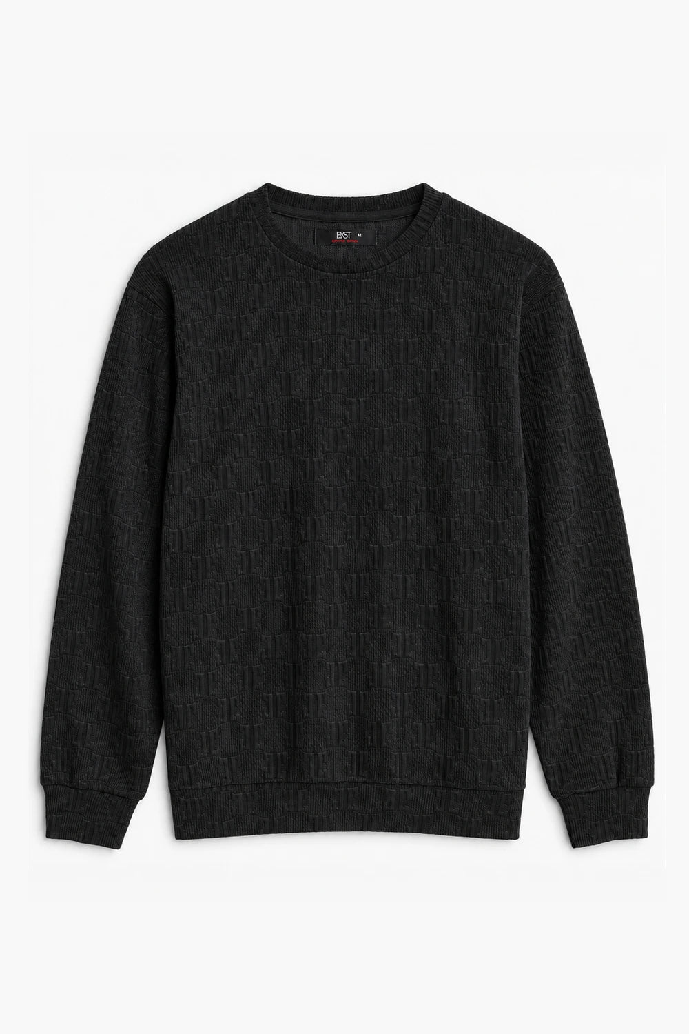 Textured Knit Sweatshirt