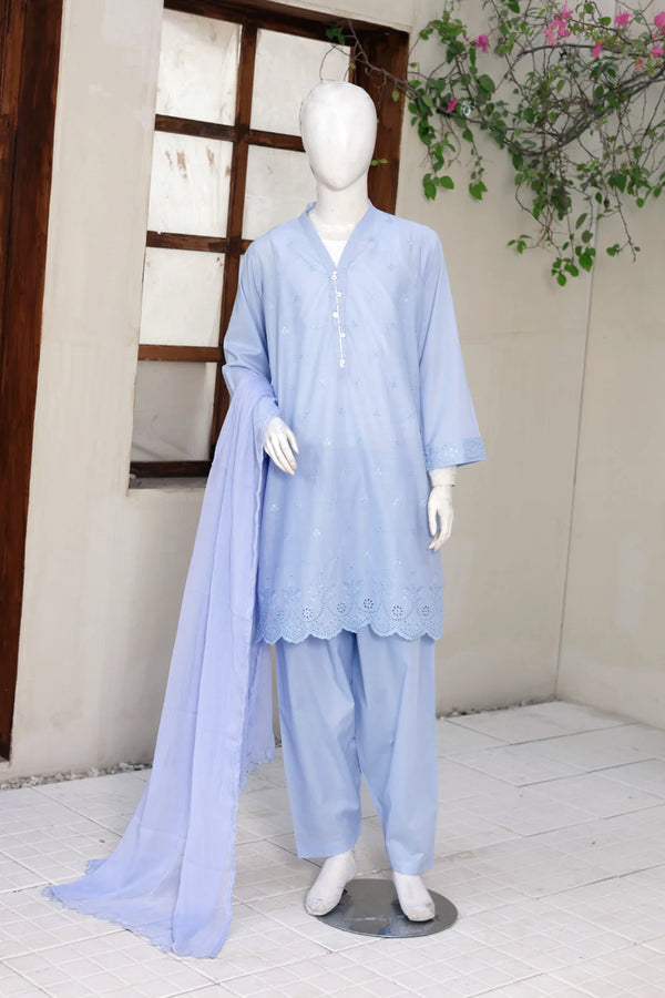 3 PIECE LAWN EMB SUITS
