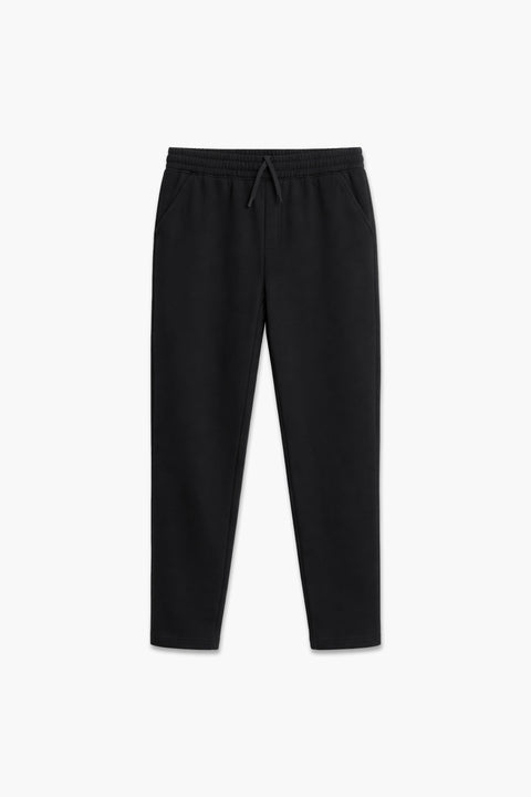 Men Branded Fleece Pajama - Black