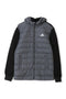 Men Branded Puffer Jacket  - Grey And Black