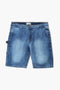 Men Branded Denim Short - M/Blue