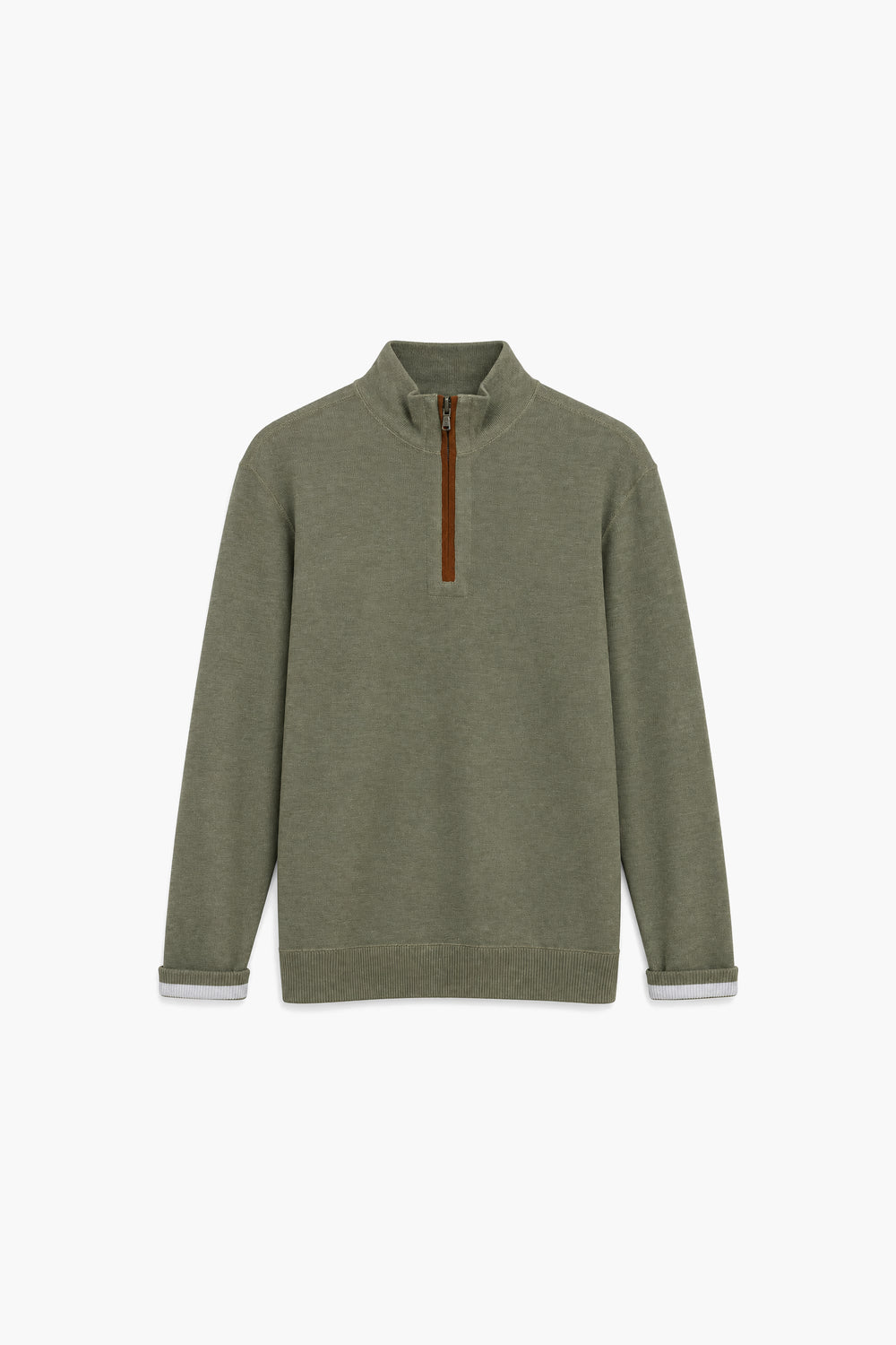 Men Branded Mockneck - Green