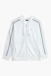 Women Branded Zipper Hoodie - White